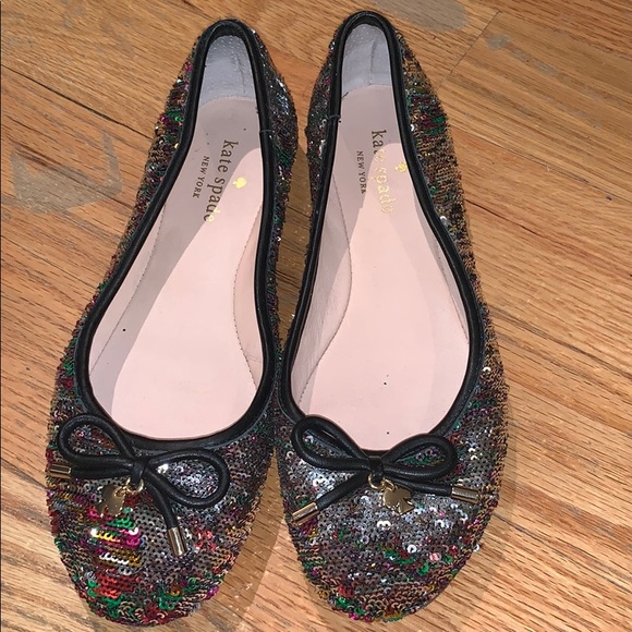 kate spade Shoes - KATE SPADE WILLA SEQUIN BALLET FLATS 7